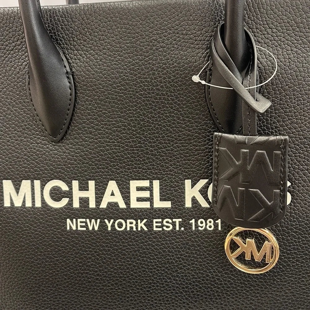 Michael Kors Medium Mirella 35S2G7ZT7L Tote Bag In Black NWT